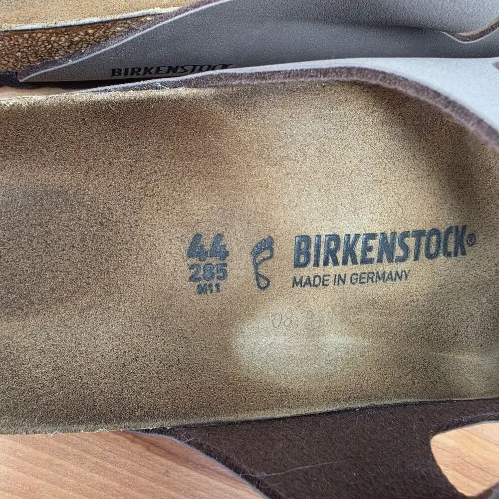 Birkenstock Sandals Mens 11 Arizona Brown Slide Buckle Casual Summer Preppy